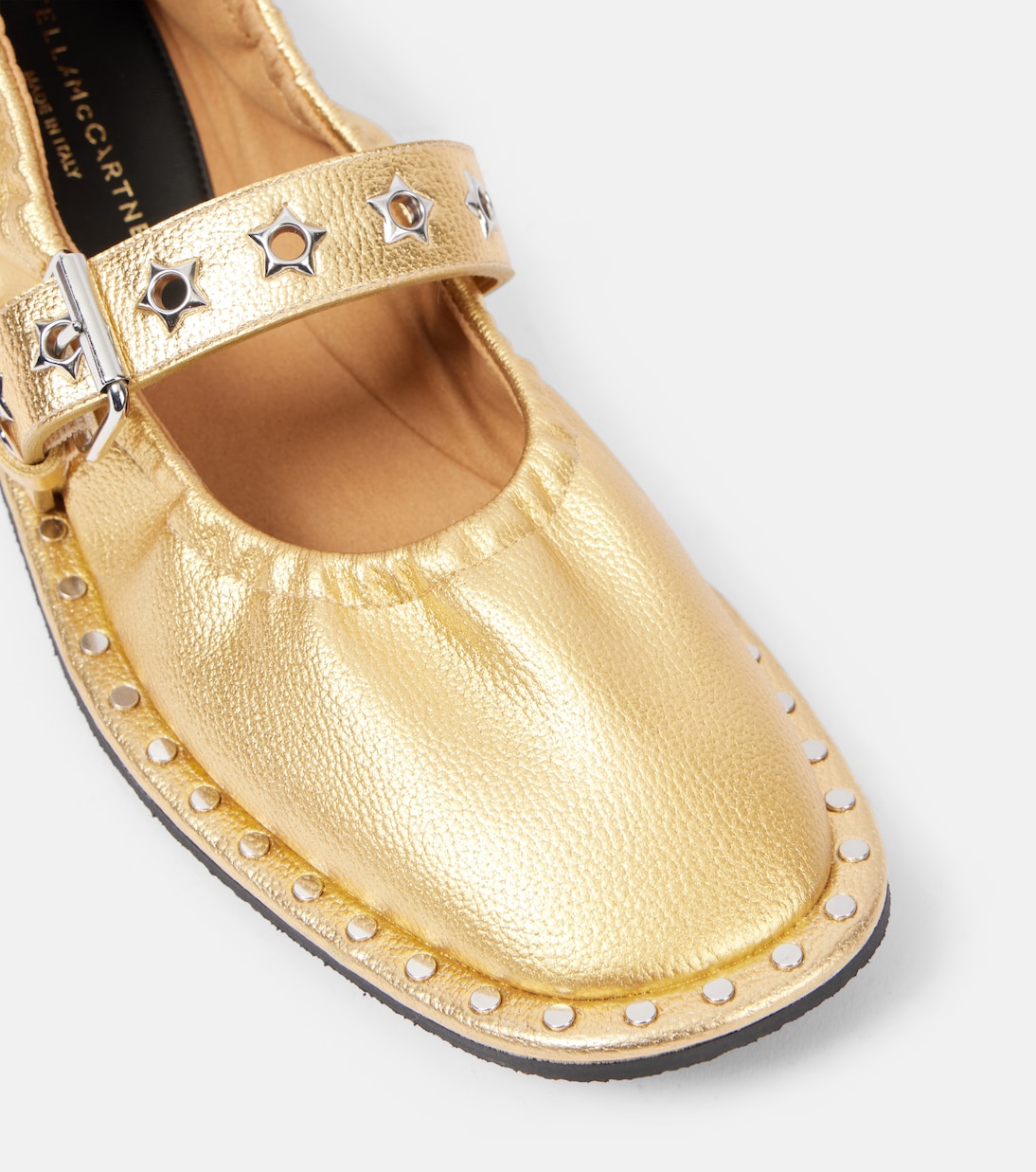 Falabella metallic Mary Jane flats | Stella McCartney