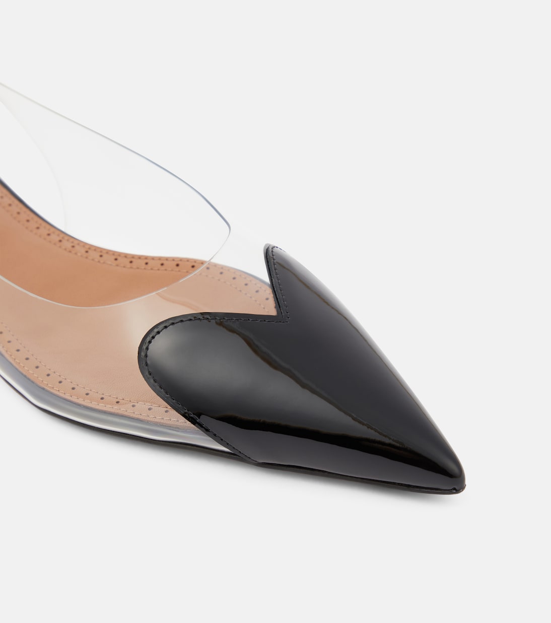 Le Cœur patent leather and PU slingback flats | Alaïa