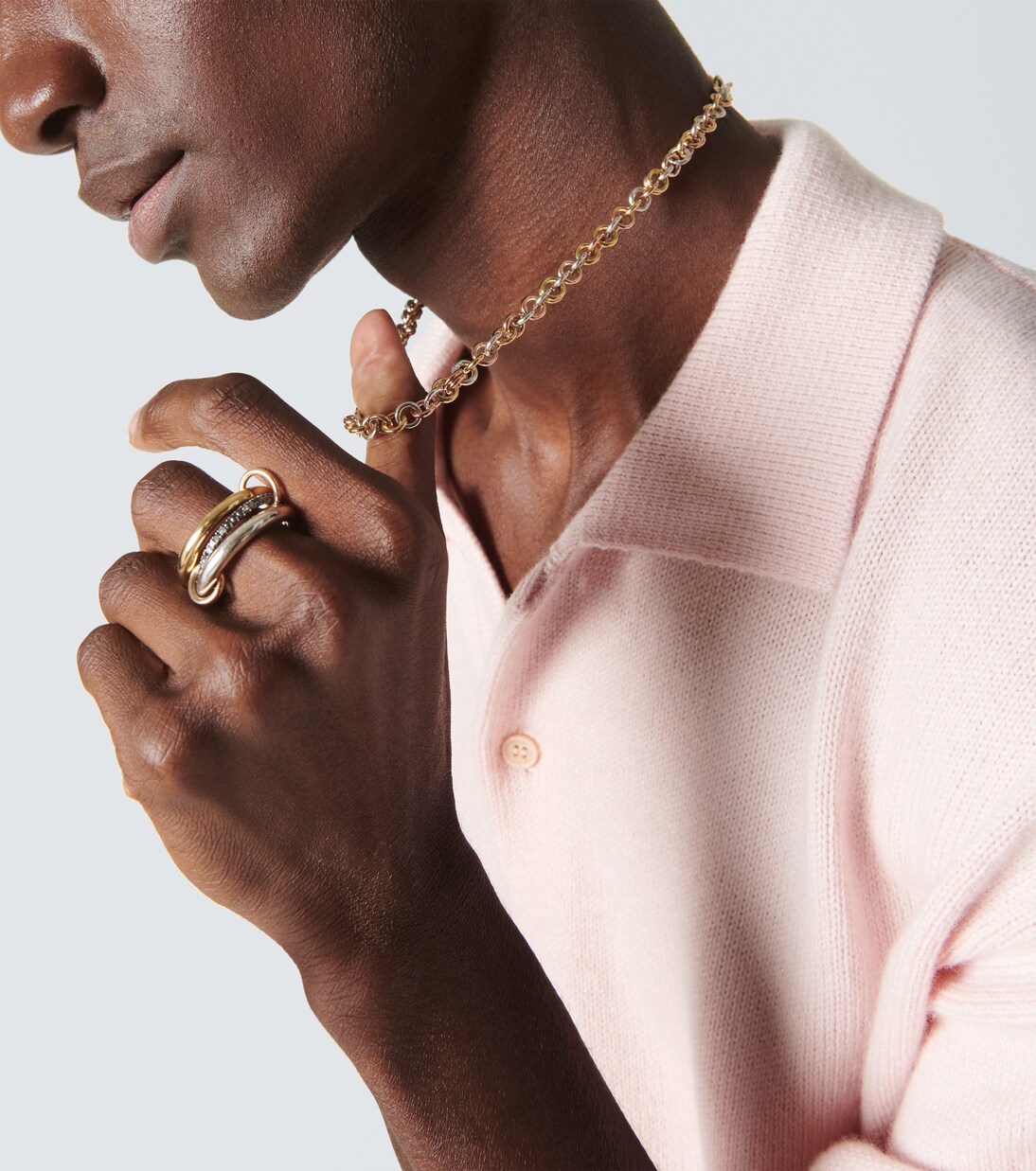 Serpens 18kt gold and sterling silver necklace | Spinelli Kilcollin