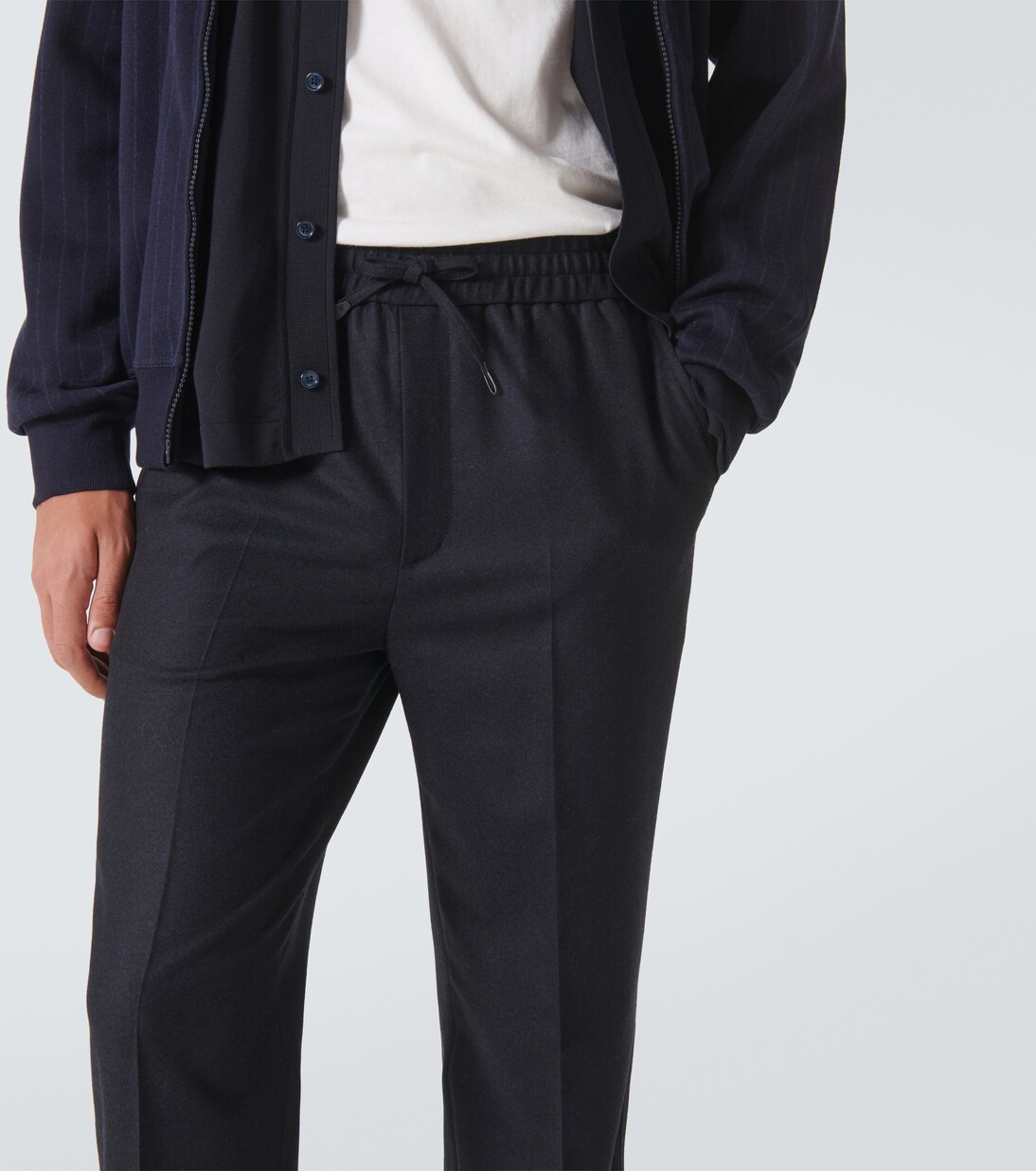 Asolo wool twill straight pants | Brioni