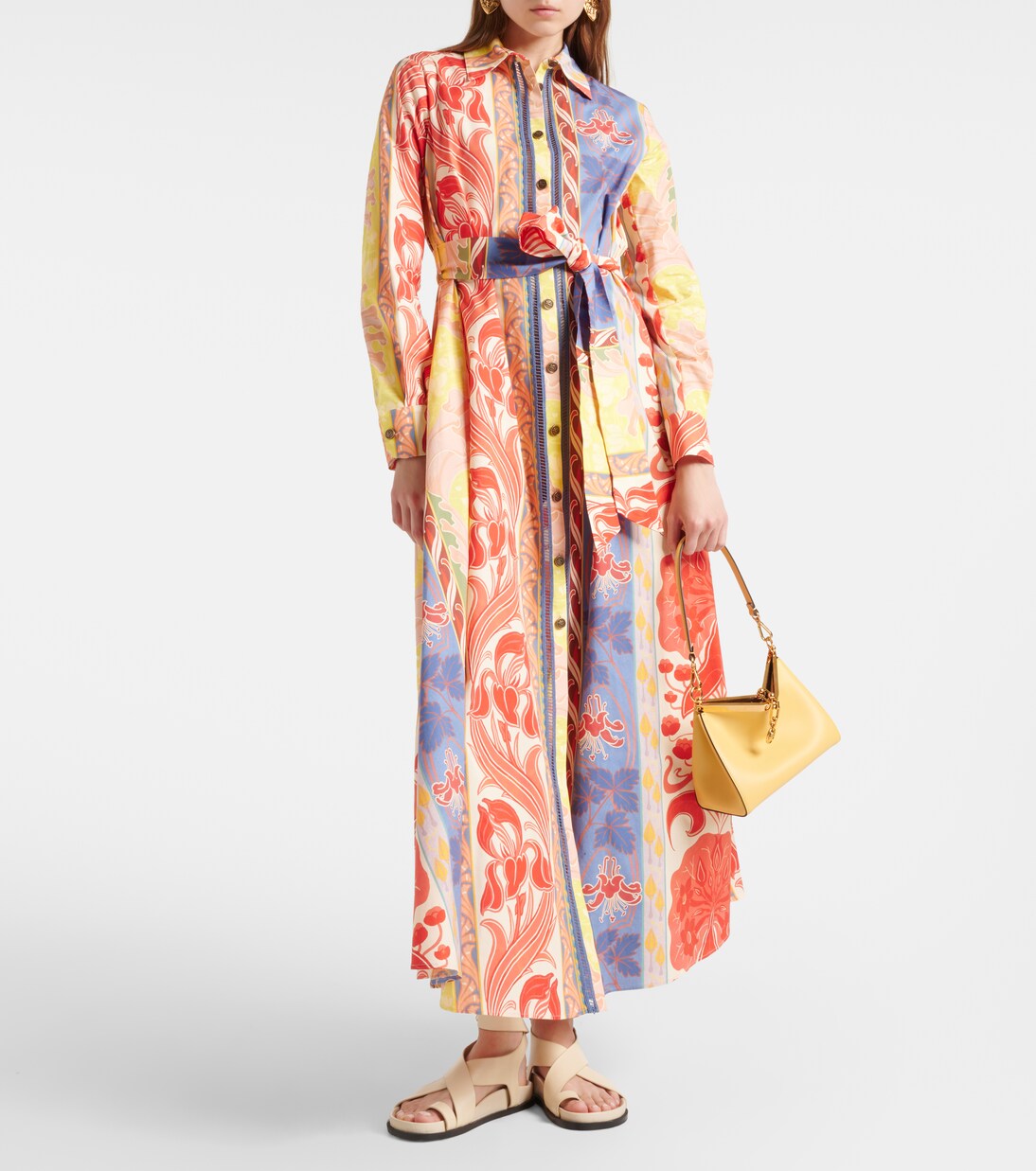 Robe chemise imprimée en coton mélangé | Etro