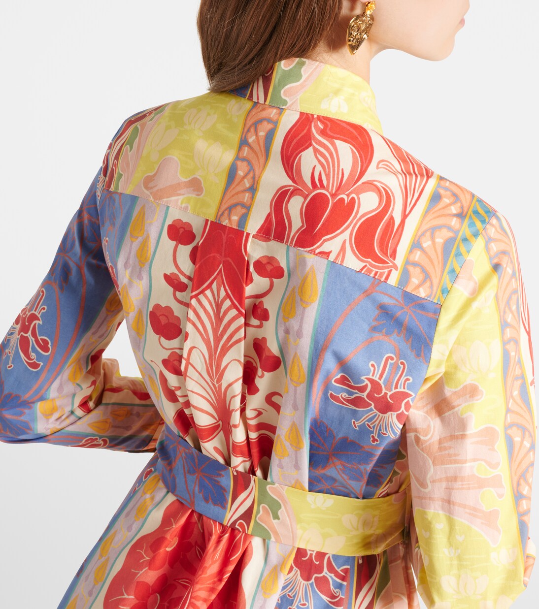 Robe chemise imprimée en coton mélangé | Etro