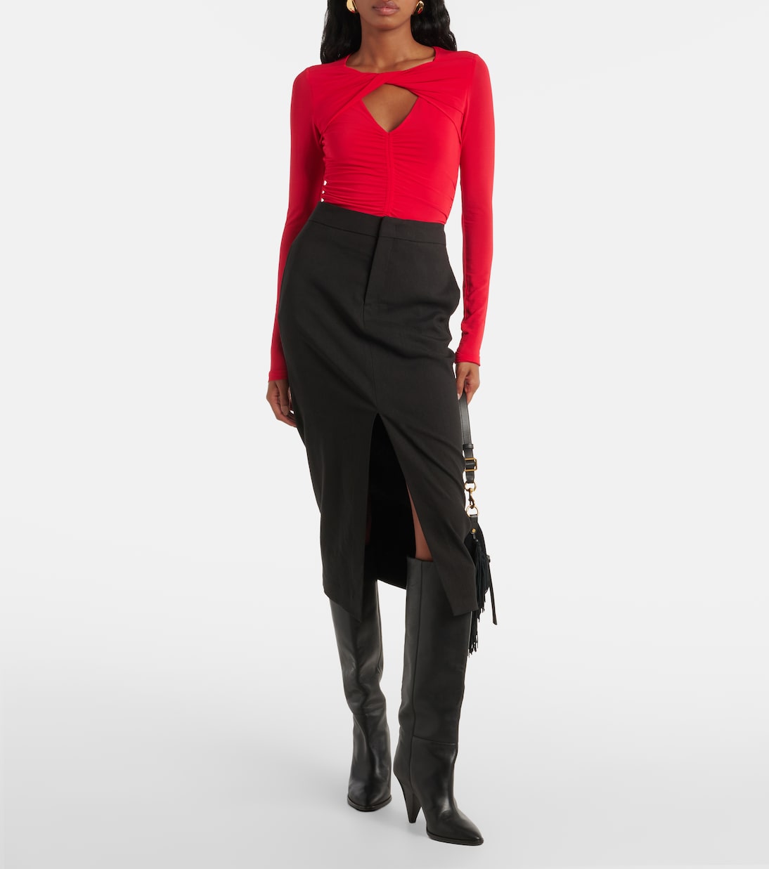 Vandalia gathered jersey top | Isabel Marant