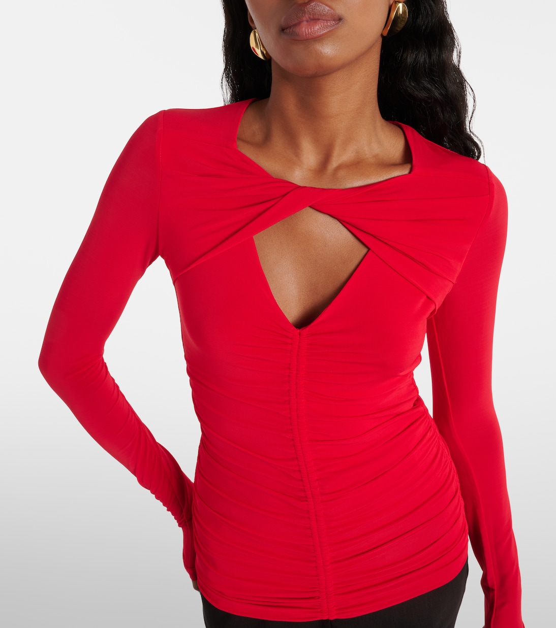 Vandalia gathered jersey top | Isabel Marant