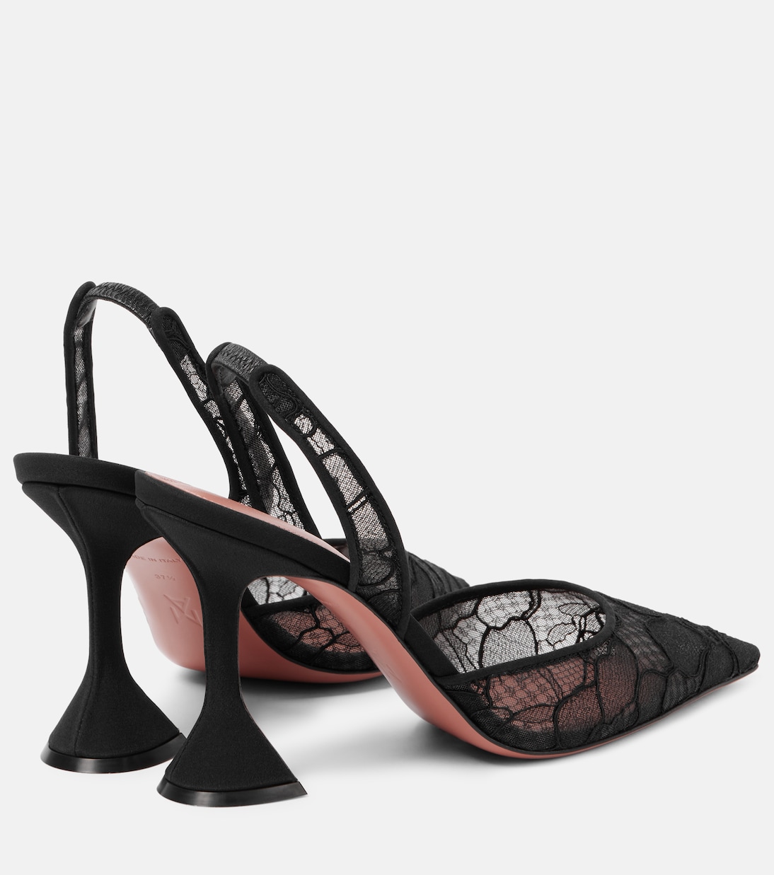 Holli 95 lace slingback pumps | Amina Muaddi