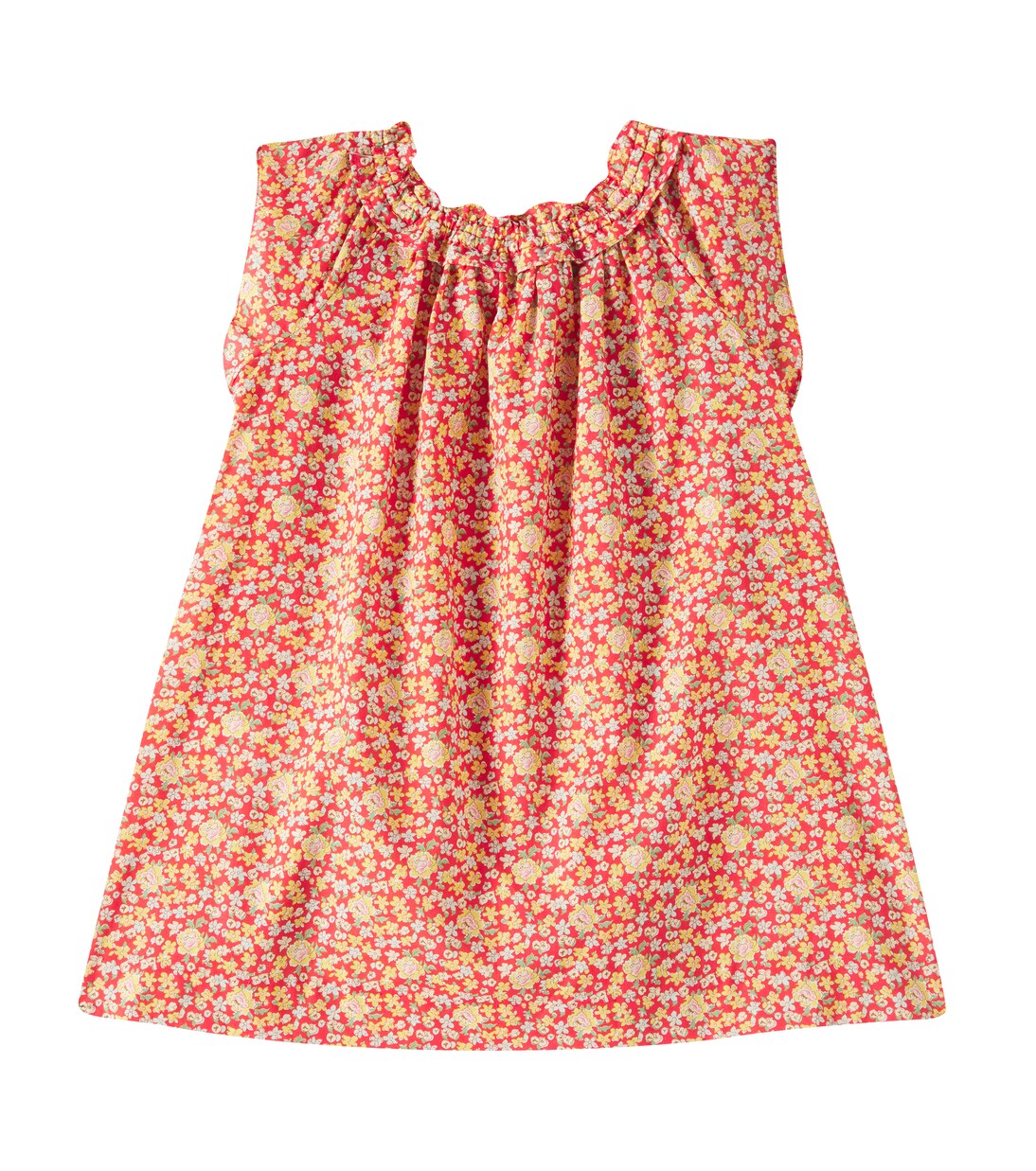 Goldina ruffled cotton dress | Bonpoint