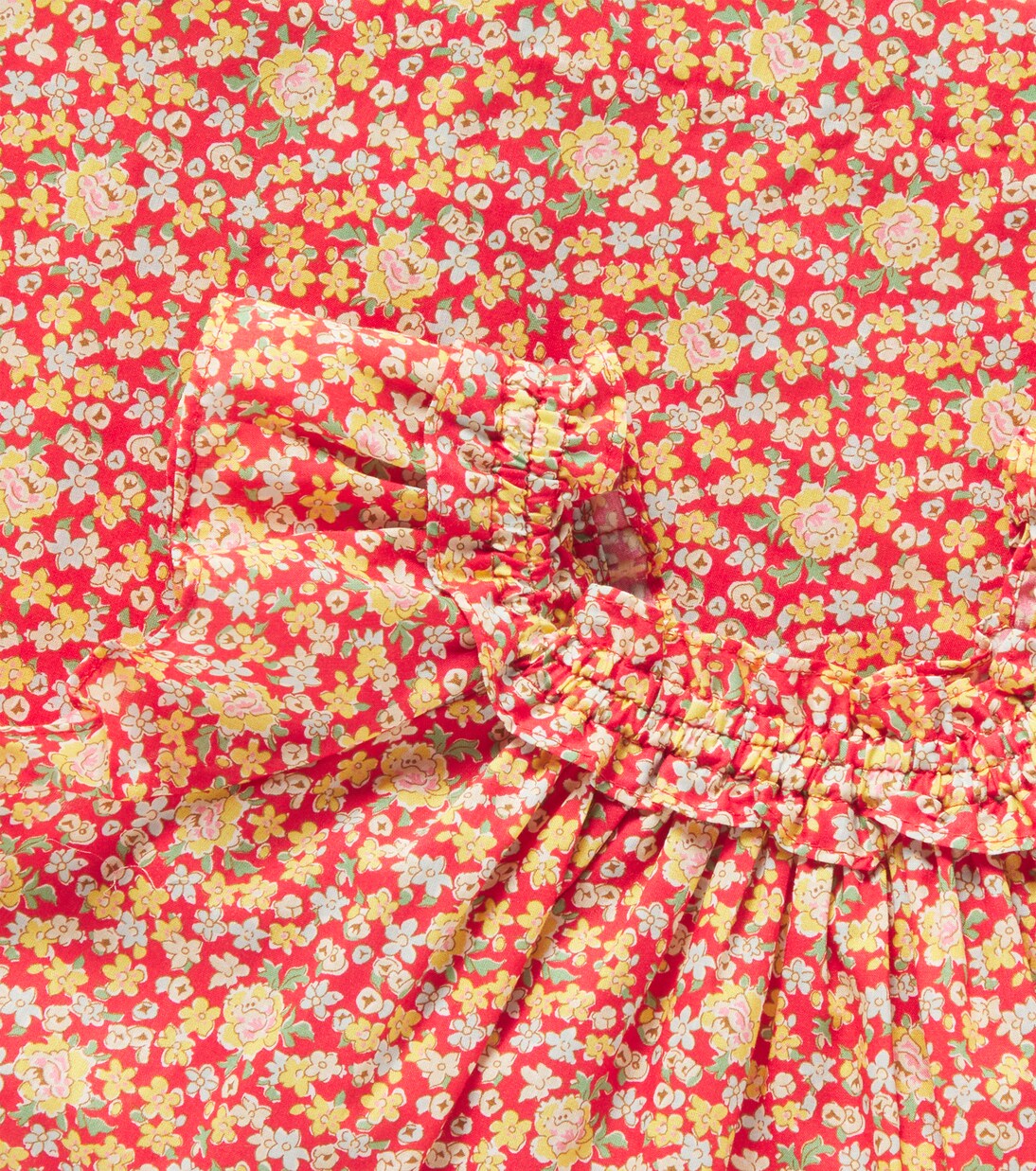 Goldina ruffled cotton dress | Bonpoint