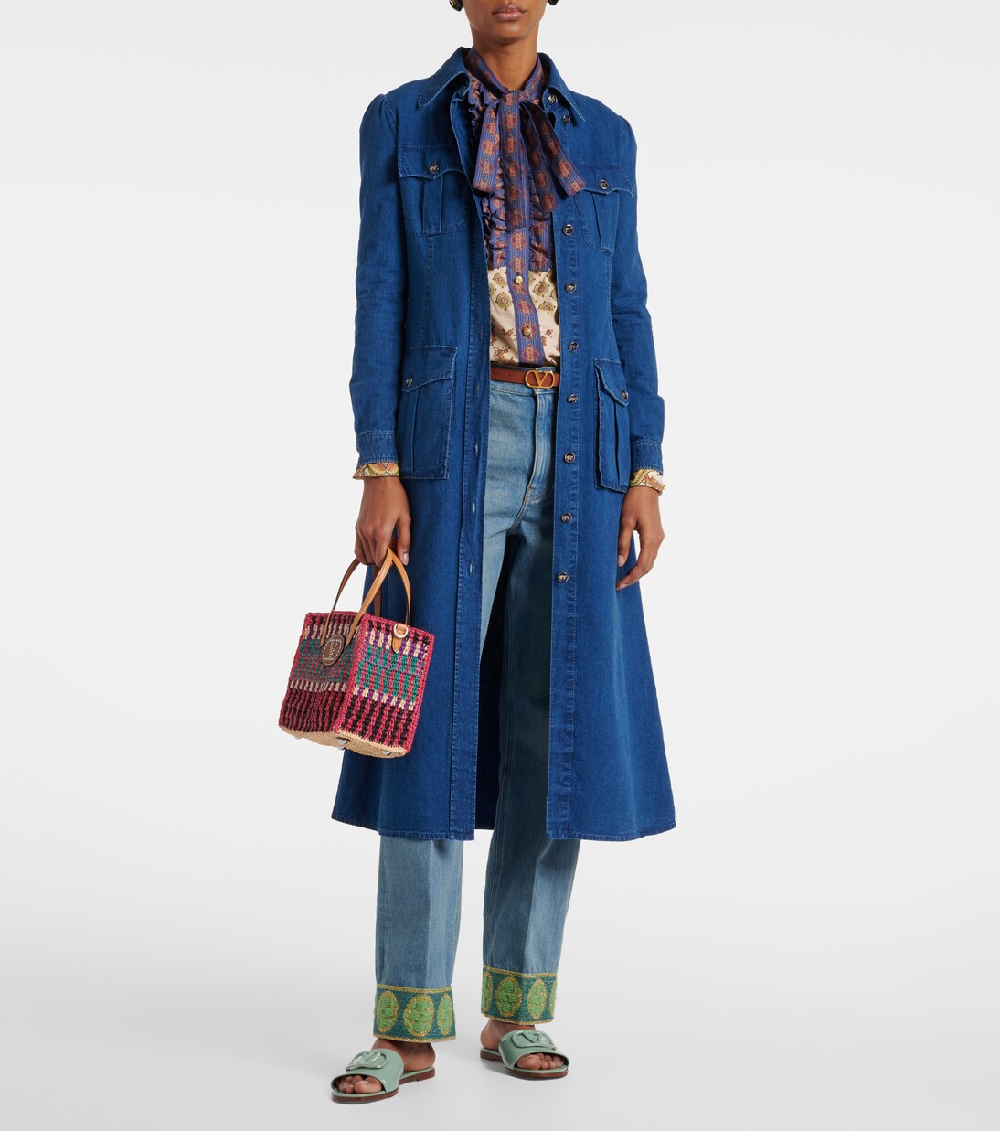 Pantoletten VLogo Signature aus Lackleder | Valentino Garavani