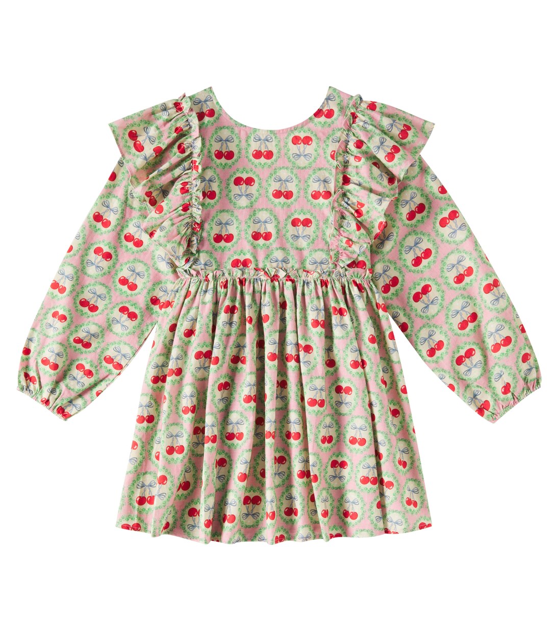 Evia bow-detail printed cotton dress | Konges Sløjd