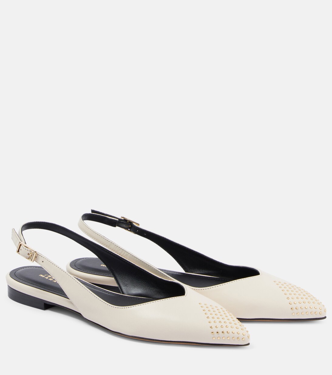 Verzierte Slingback-Ballerinas Branee aus Leder | Isabel Marant
