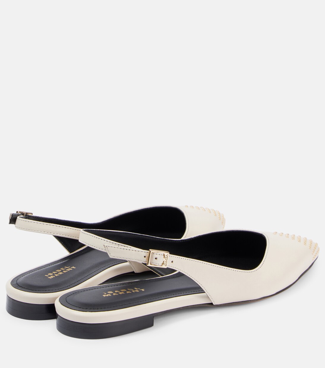 Verzierte Slingback-Ballerinas Branee aus Leder | Isabel Marant