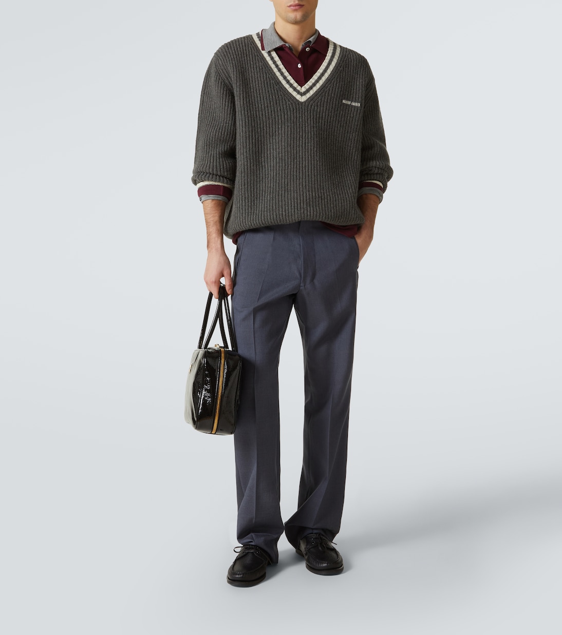 Ribbed-knit wool and cashmere sweater | Miu Miu