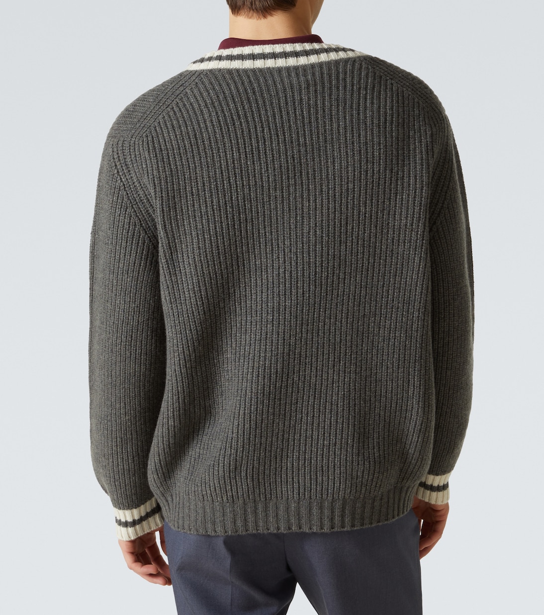 Ribbed-knit wool and cashmere sweater | Miu Miu