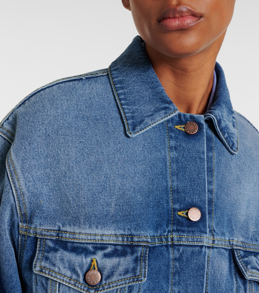 Oversize-Jeansjacke | Prada