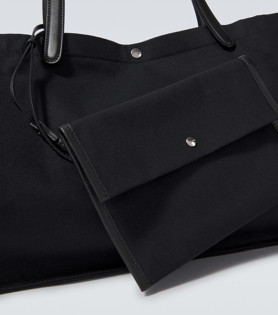 Tote Bag Idaho XL aus Canvas mit Leder | The Row