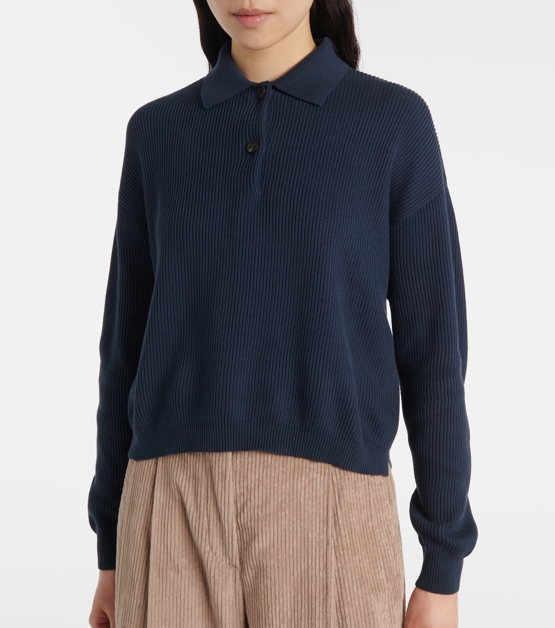 Polopullover aus Baumwolle | Brunello Cucinelli