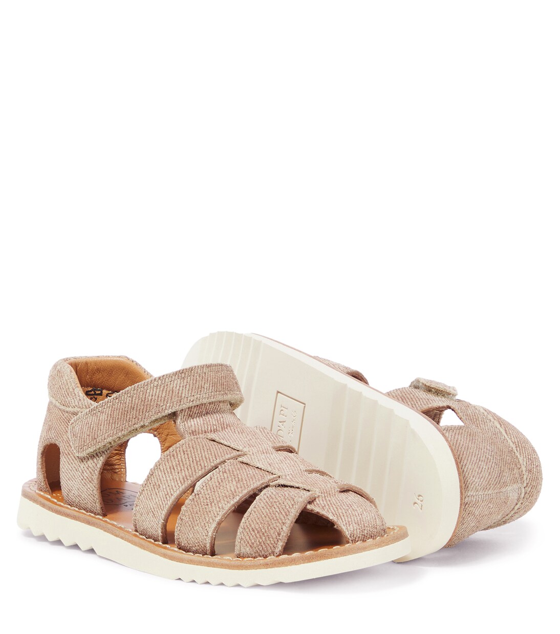 Sandalen Waff Papy aus Denim | Pom d'Api