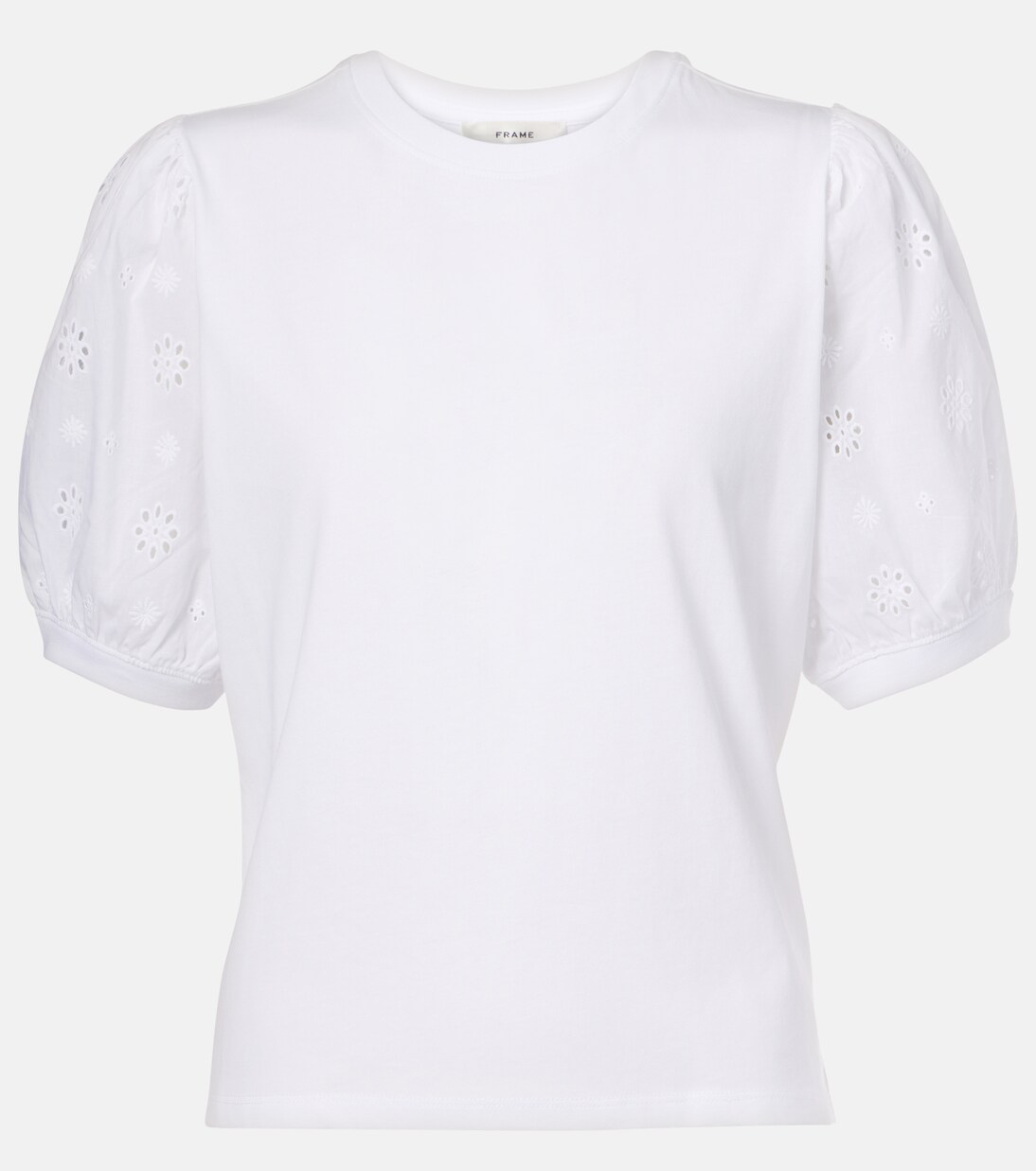 The Lace cotton T-shirt | Frame