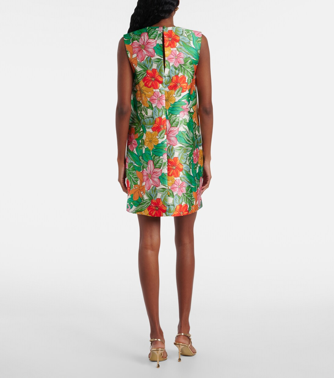 فستان قصير بطبعات الورود Amelia | Alémais