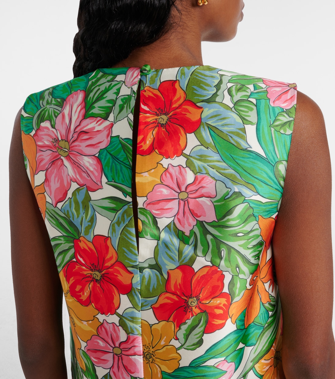 فستان قصير بطبعات الورود Amelia | Alémais