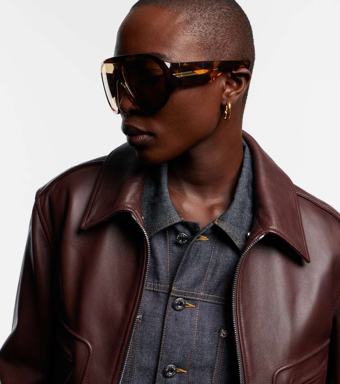 Occhiali da sole oversize Fashion Sow | Bottega Veneta