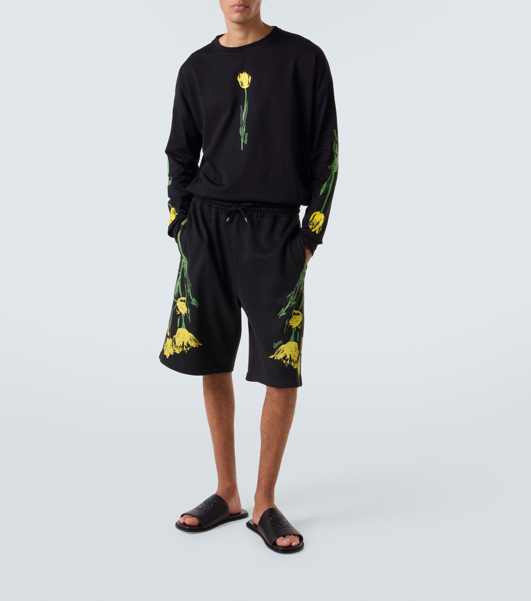 Floral cotton shorts  | Loewe