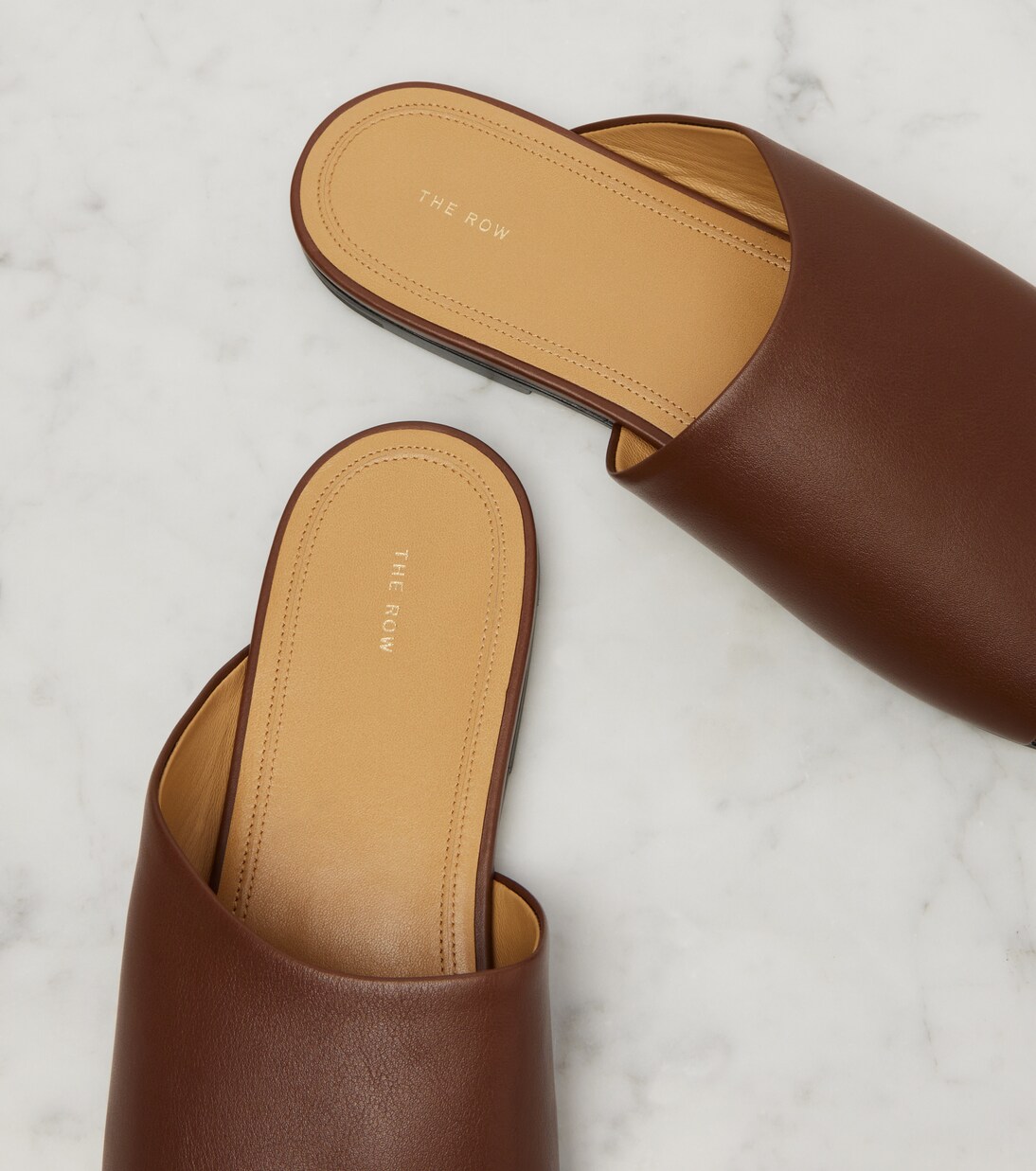 Signum leather slides | The Row