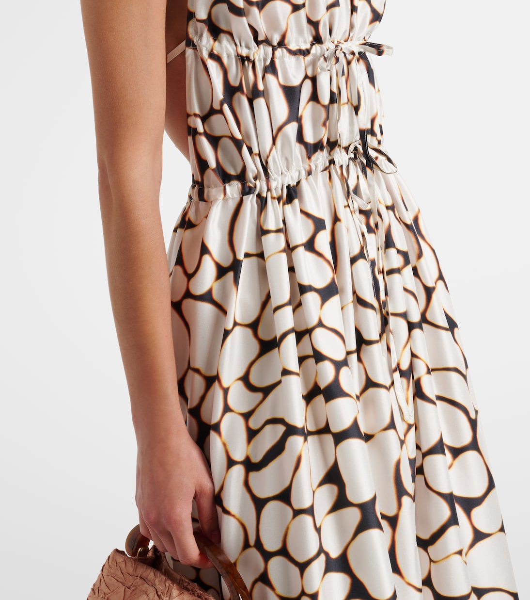 Robe longue imprimée en soie | Dries Van Noten