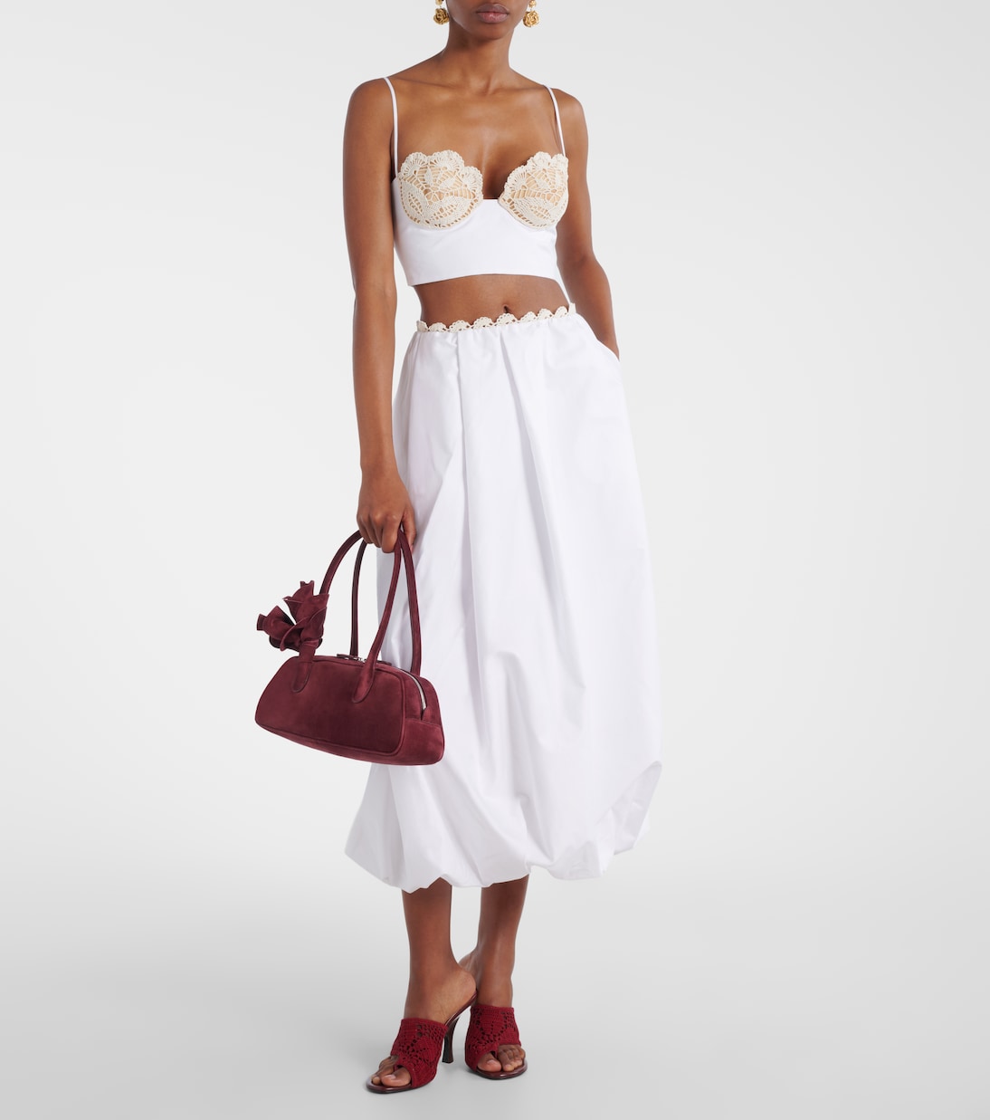 Schultertasche Brigitte aus Veloursleder | Magda Butrym