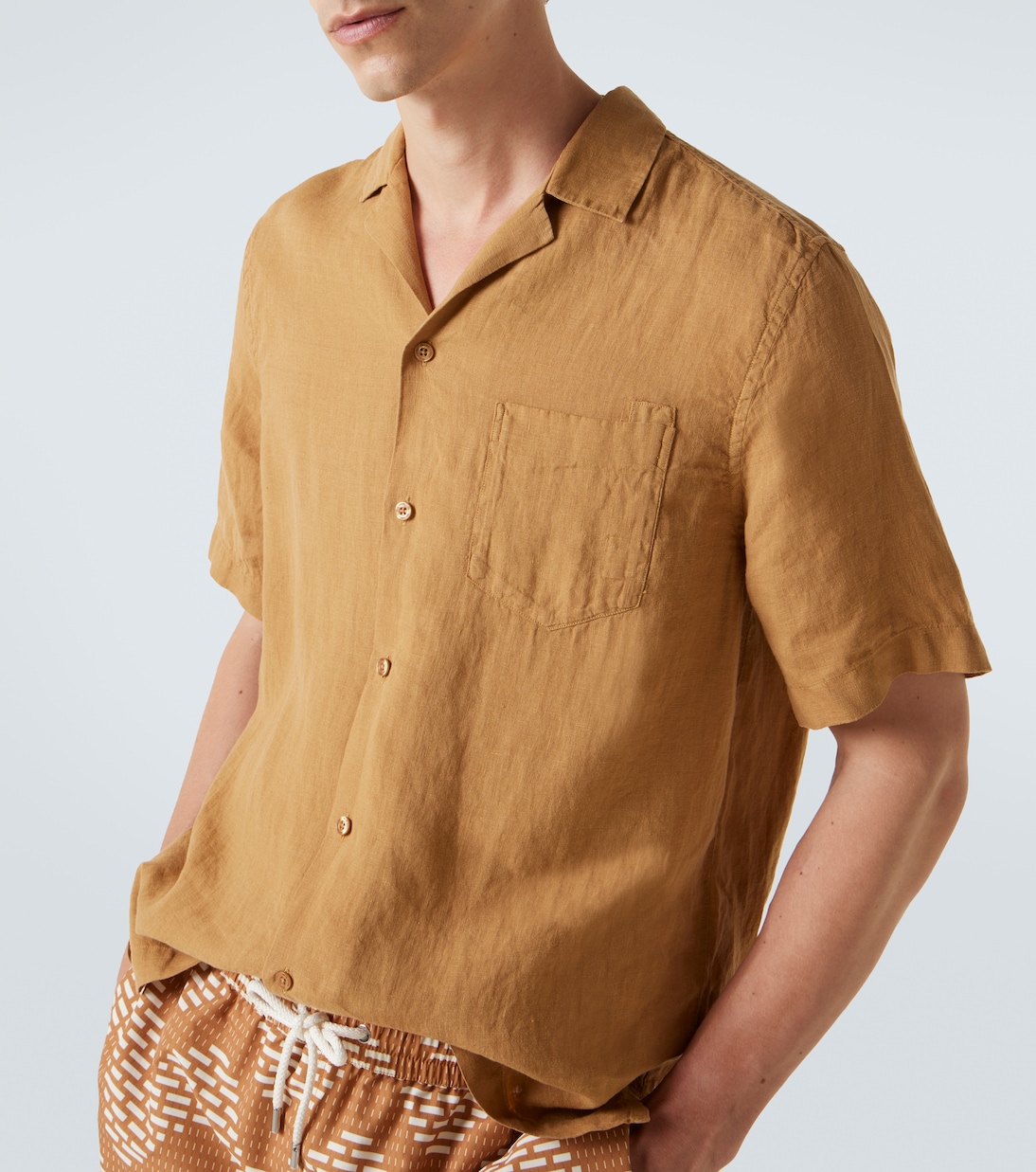 Angelo linen bowling shirt | Frescobol Carioca