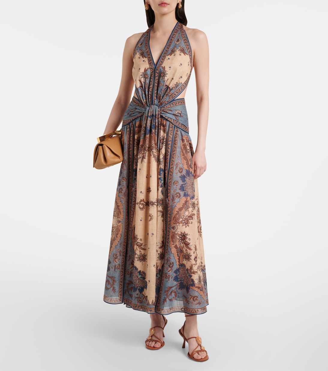 Bedrucktes Maxikleid Ascension aus Baumwolle | Zimmermann