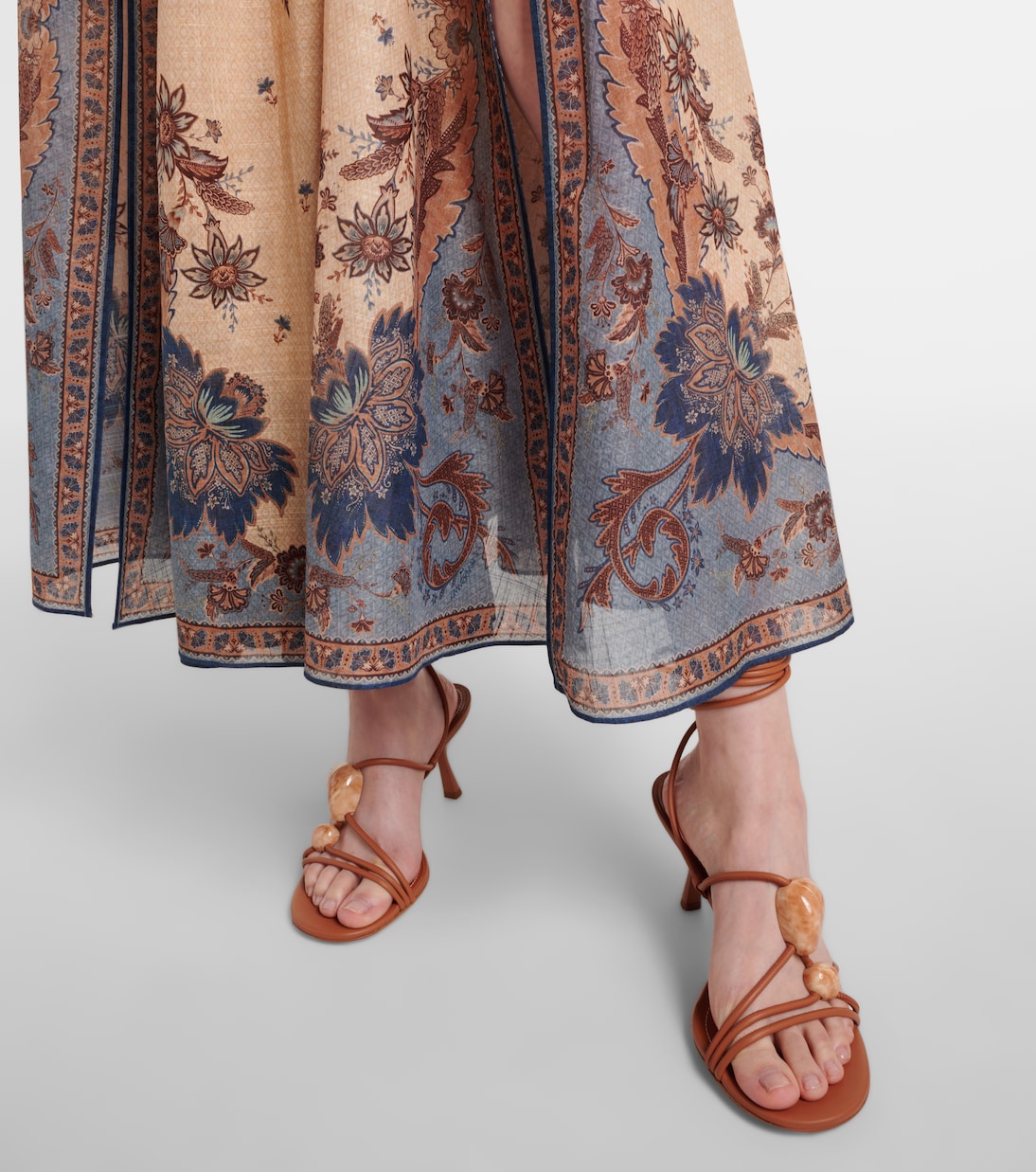 Bedrucktes Maxikleid Ascension aus Baumwolle | Zimmermann