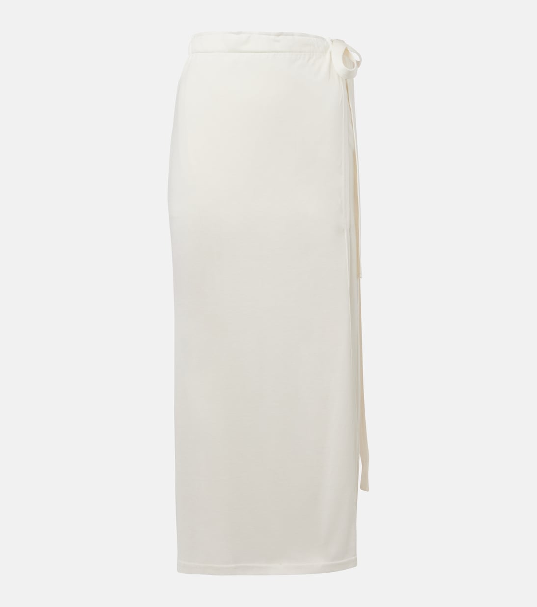 Cotton and silk midi skirt  | Toteme