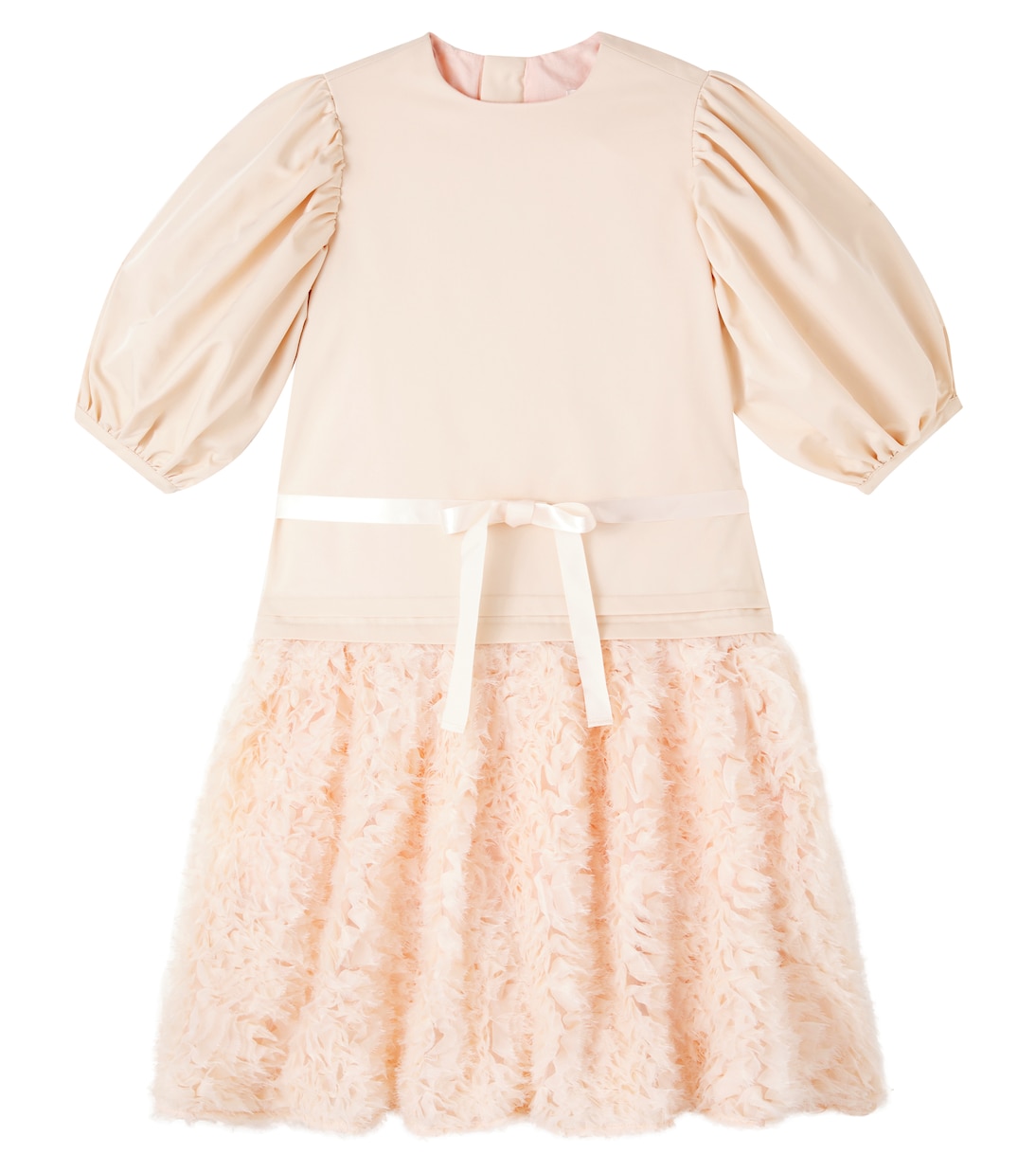 Gabie bow-detail ruffled dress | C'era Una Volta