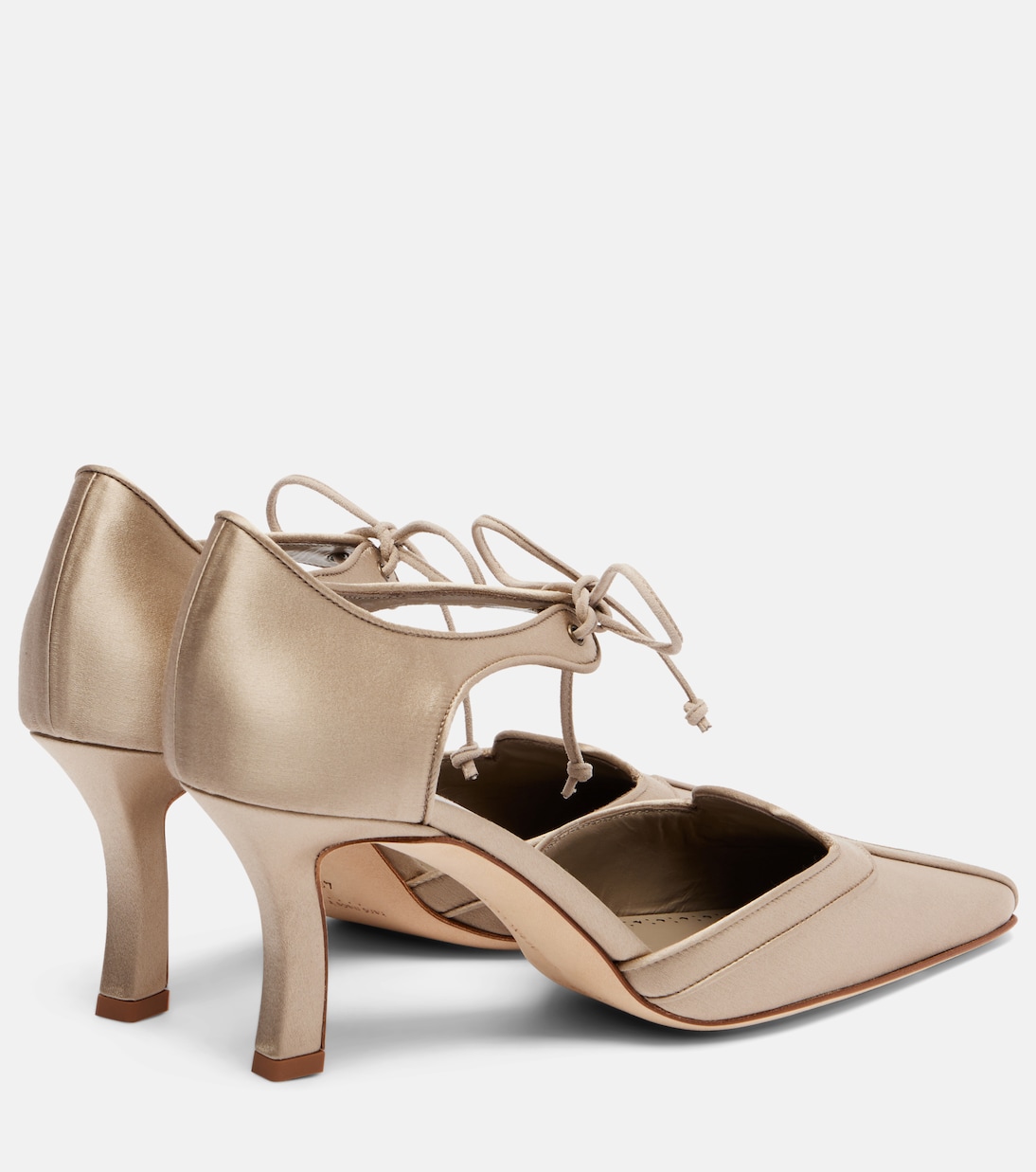 Pumps Orata 70 aus Satin | Manolo Blahnik