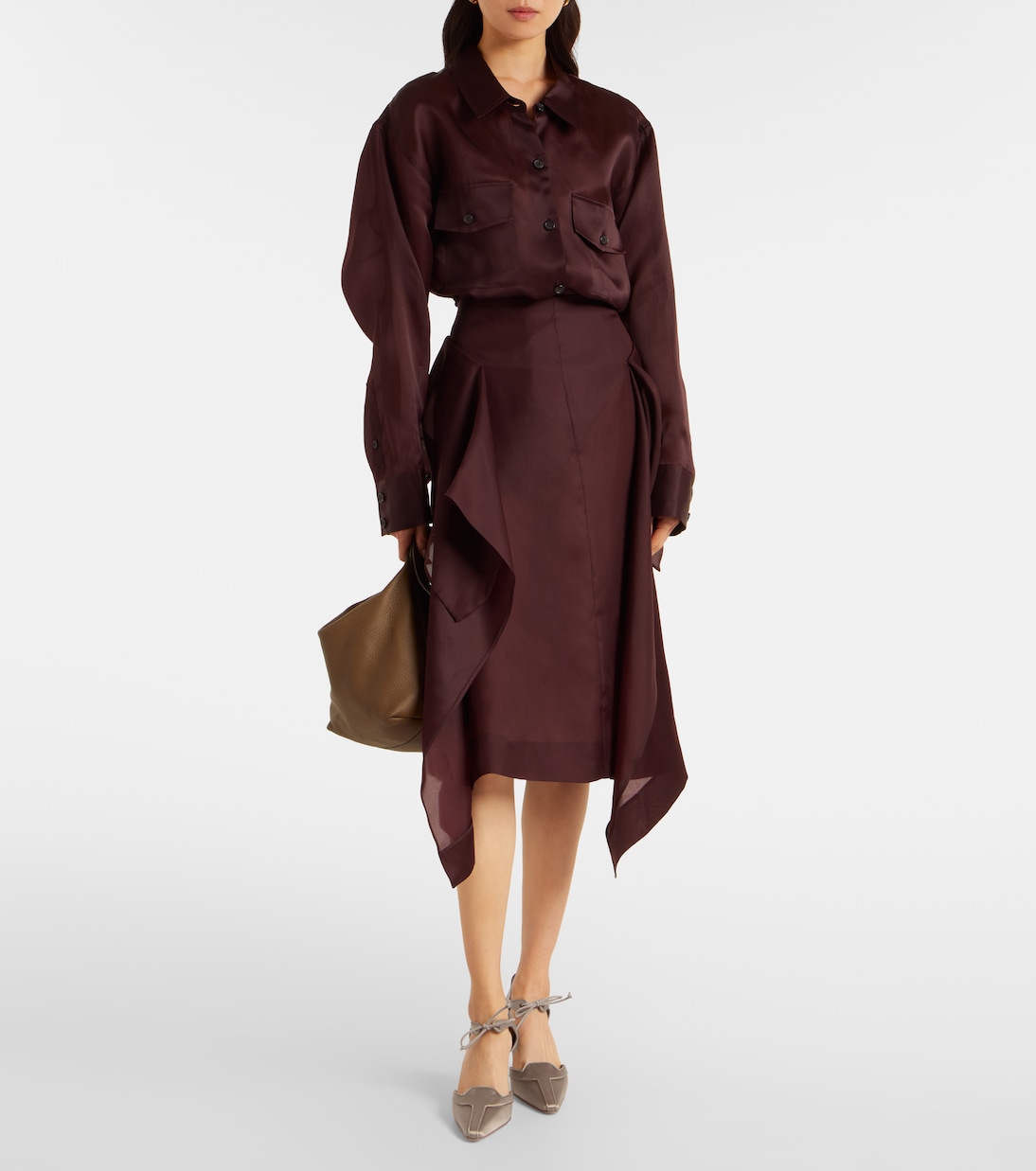 Pumps Orata 70 aus Satin | Manolo Blahnik