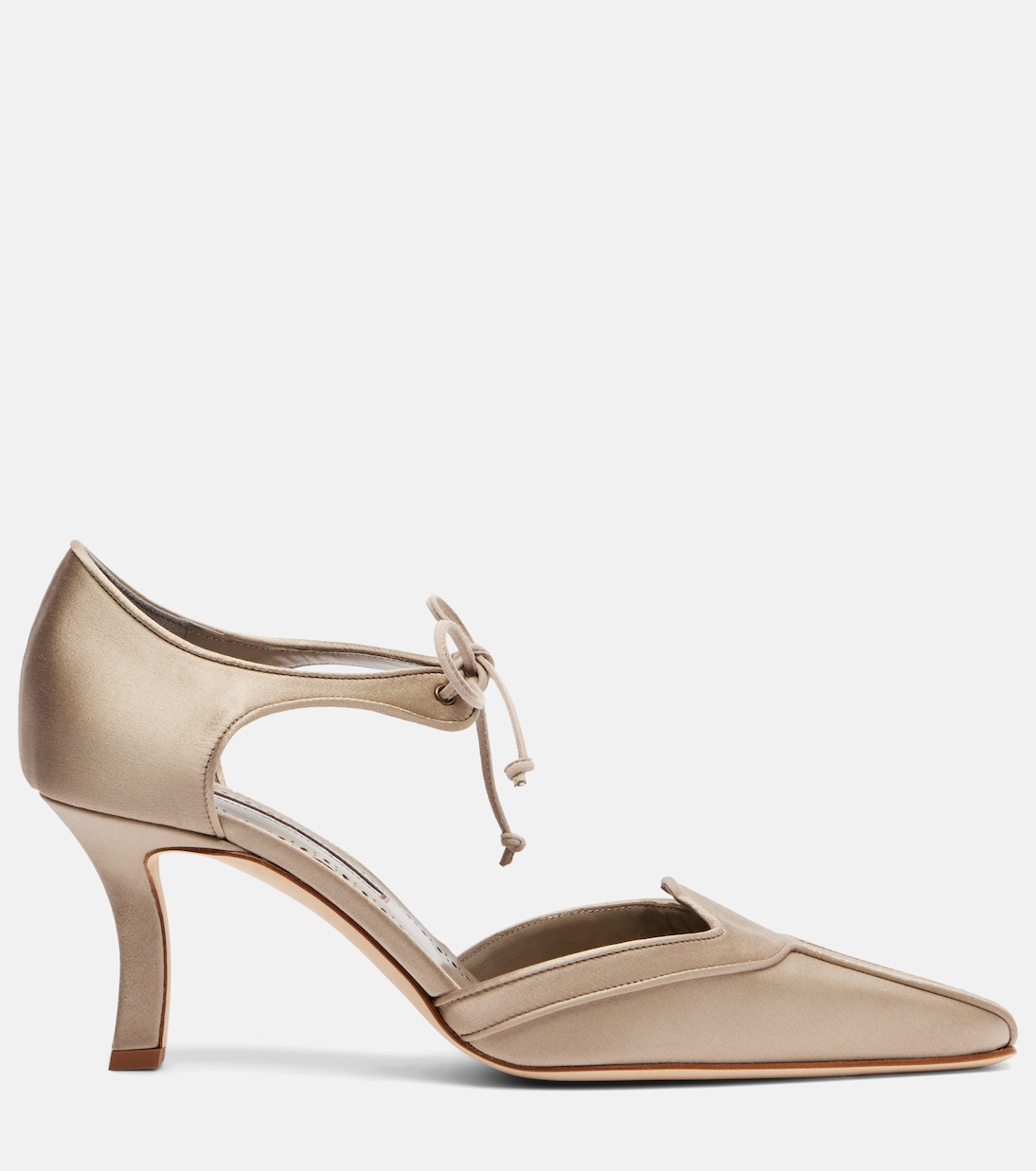 Pumps Orata 70 aus Satin | Manolo Blahnik