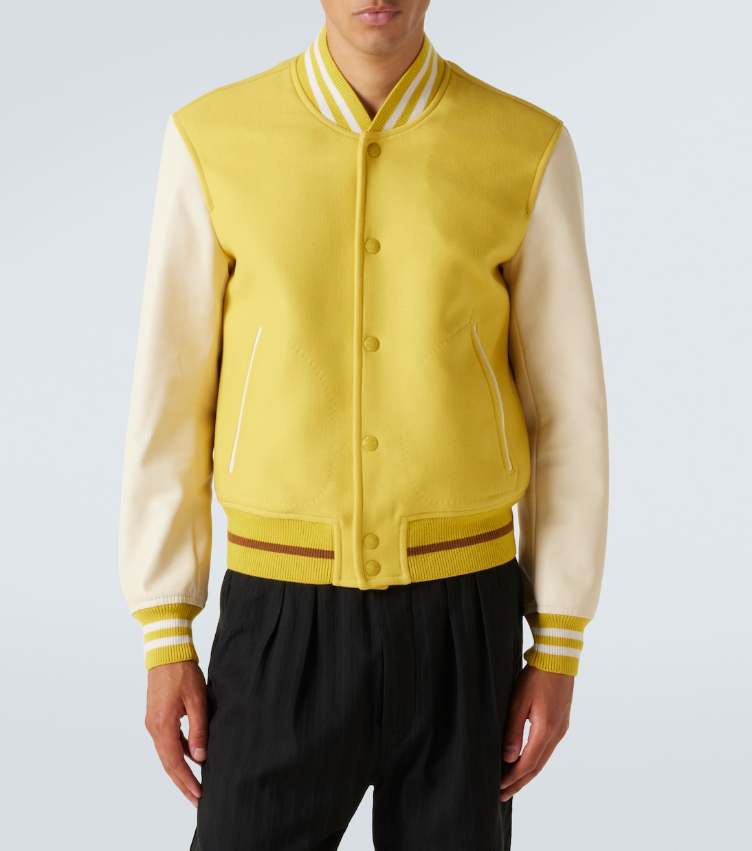 Collegejacke aus Wolle und Leder | Tom Ford