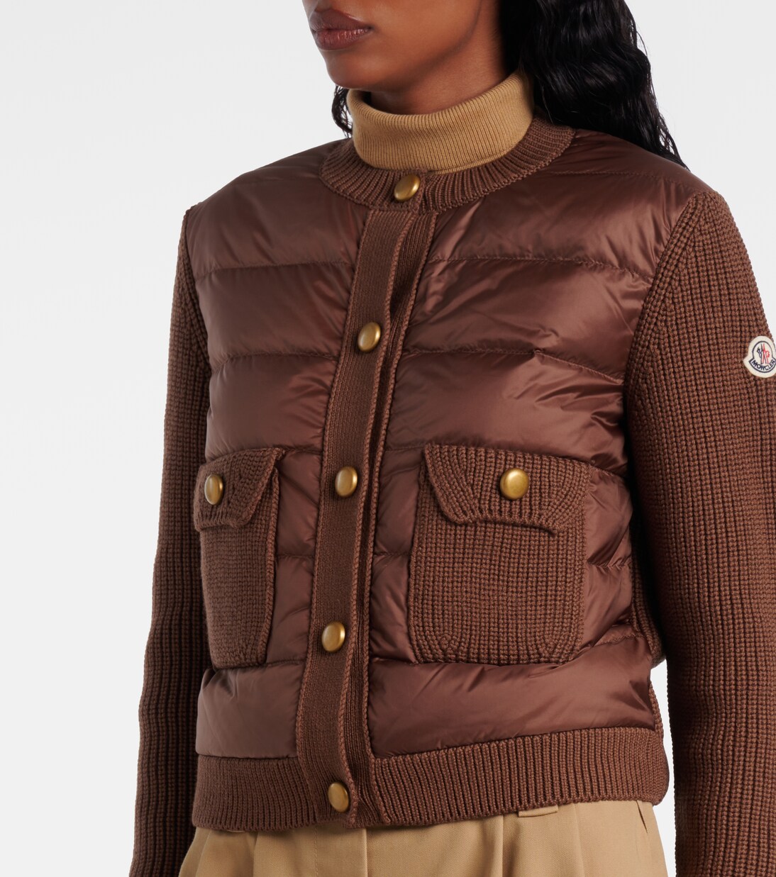 Wool-trimmed down jacket | Moncler