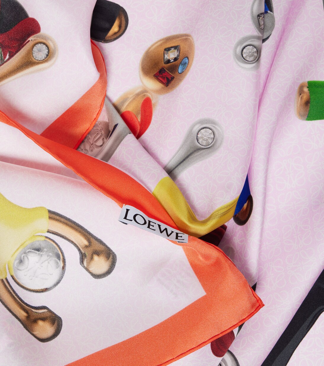 Anagram logo silk twill scarf | Loewe