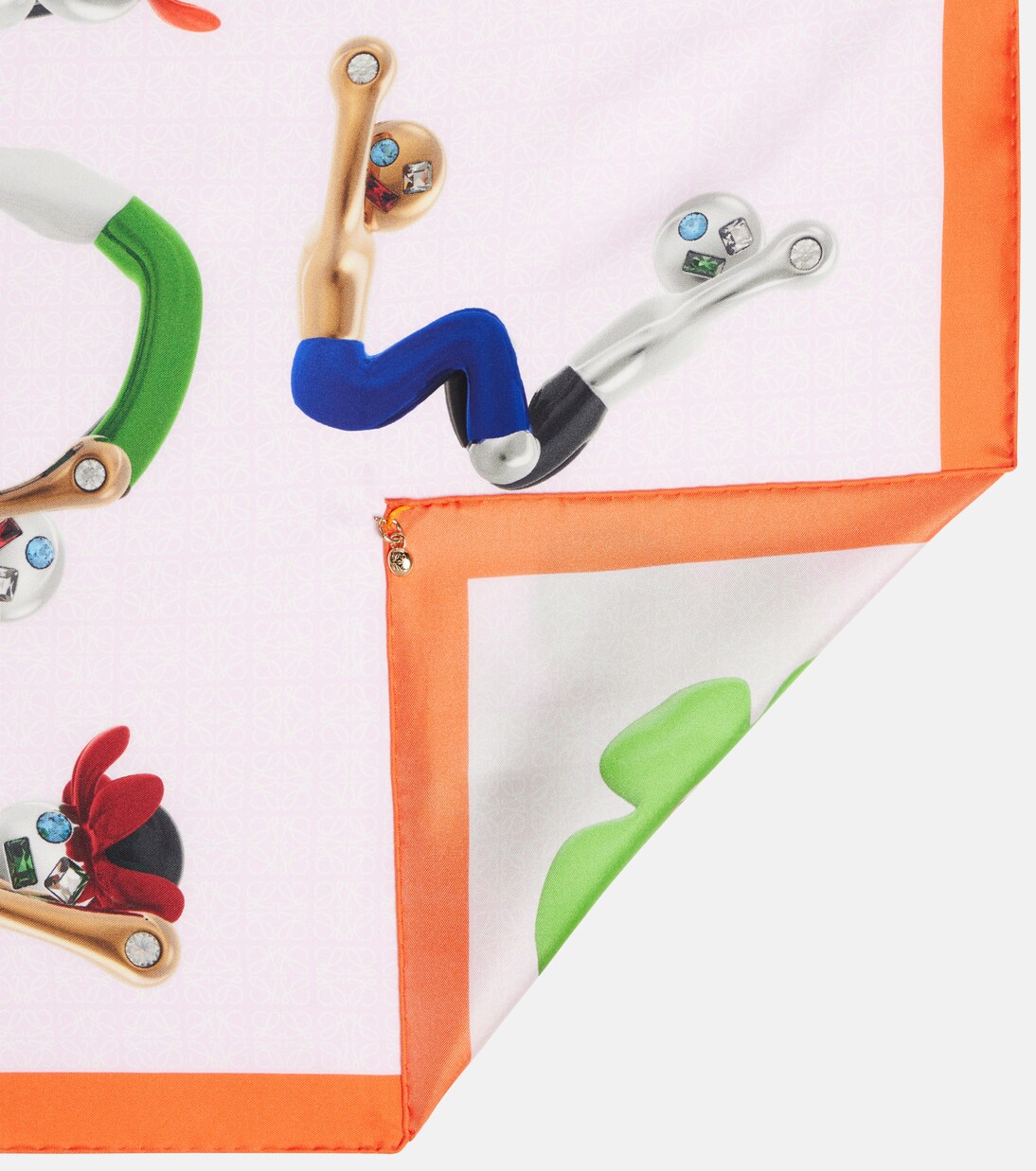 Anagram logo silk twill scarf | Loewe