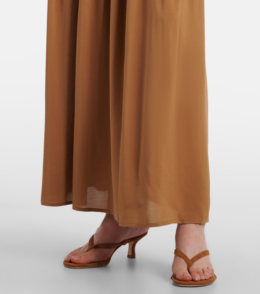 Hedy gathered linen maxi dress | Faithfull