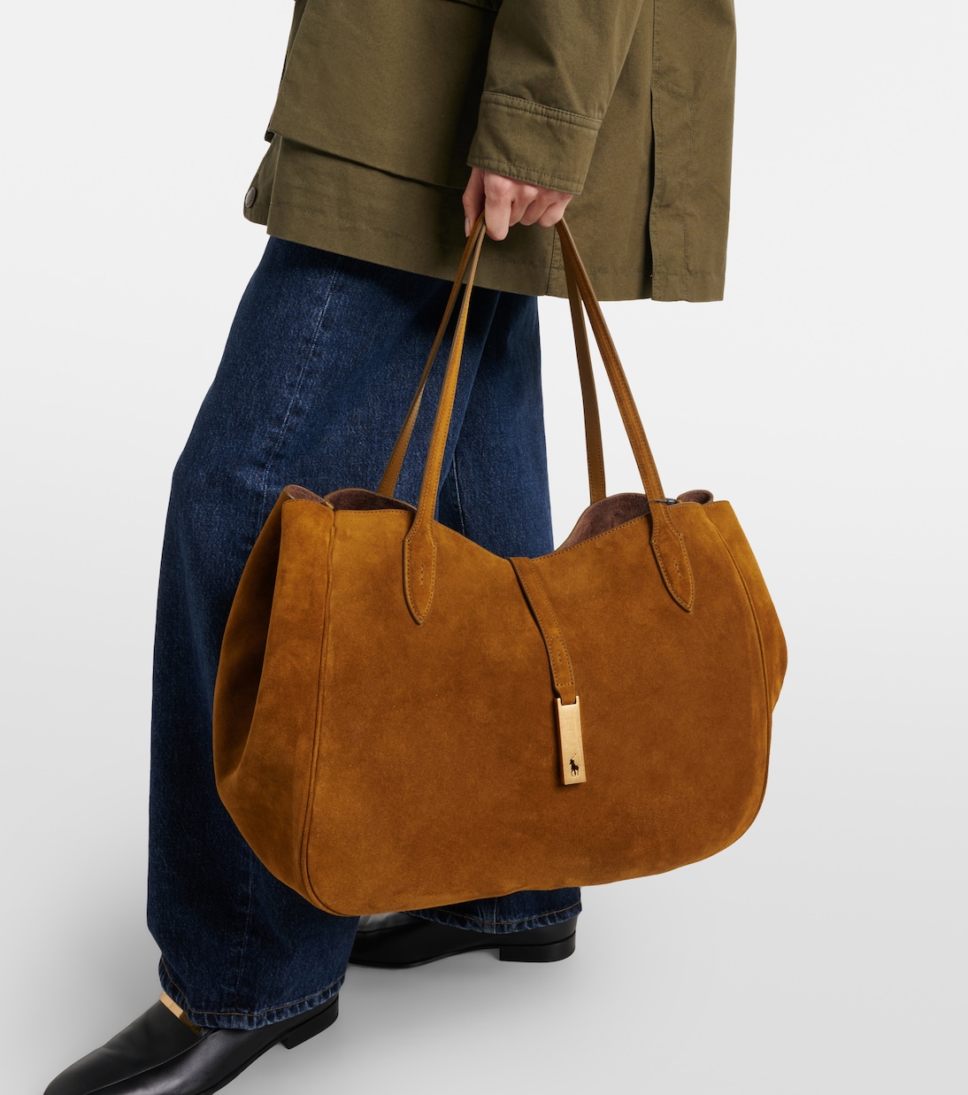 Suede tote bag | Polo Ralph Lauren