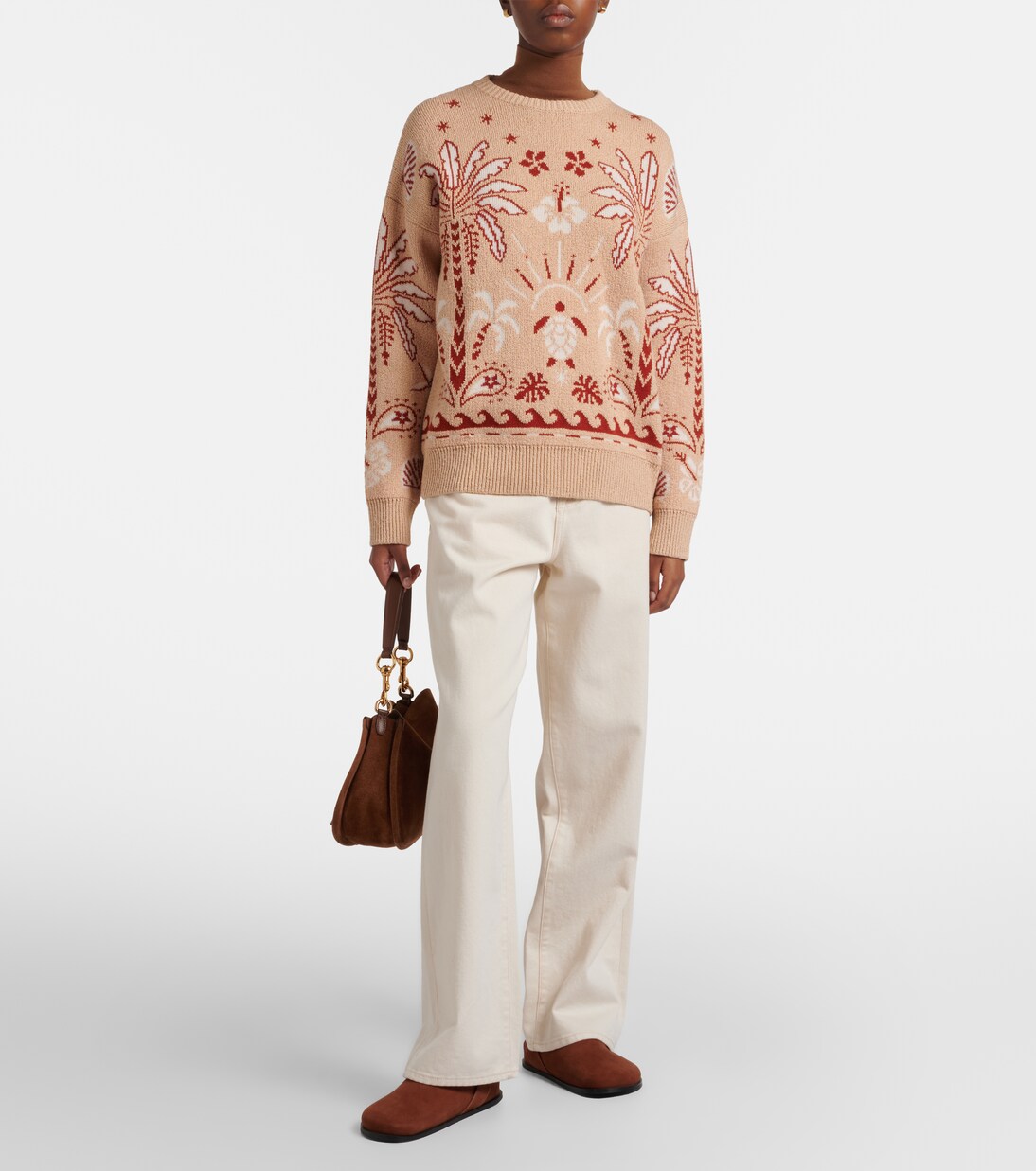 Pull Echoes Of The Island en laine et coton | Alanui