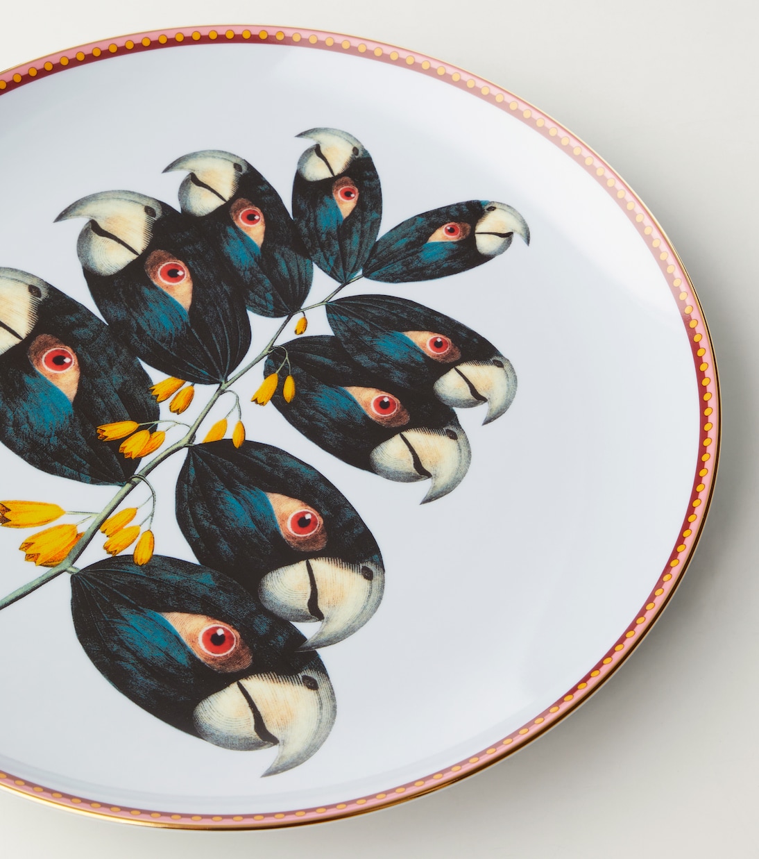 Assiette décorative Parrotstem en porcelaine | La DoubleJ