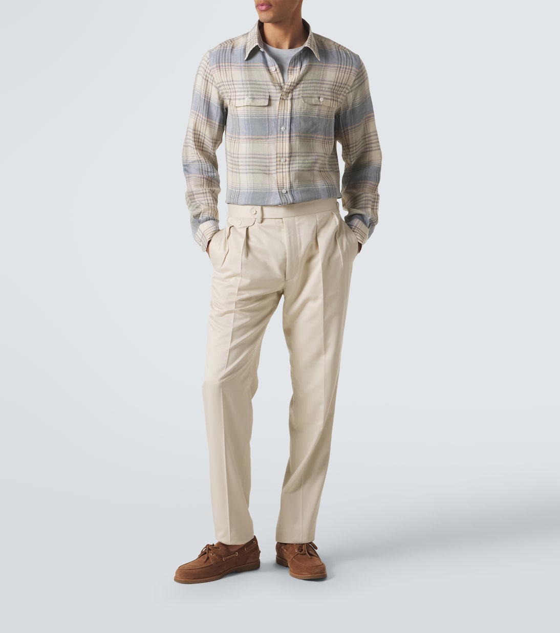 Plaid linen shirt | Ralph Lauren Purple Label