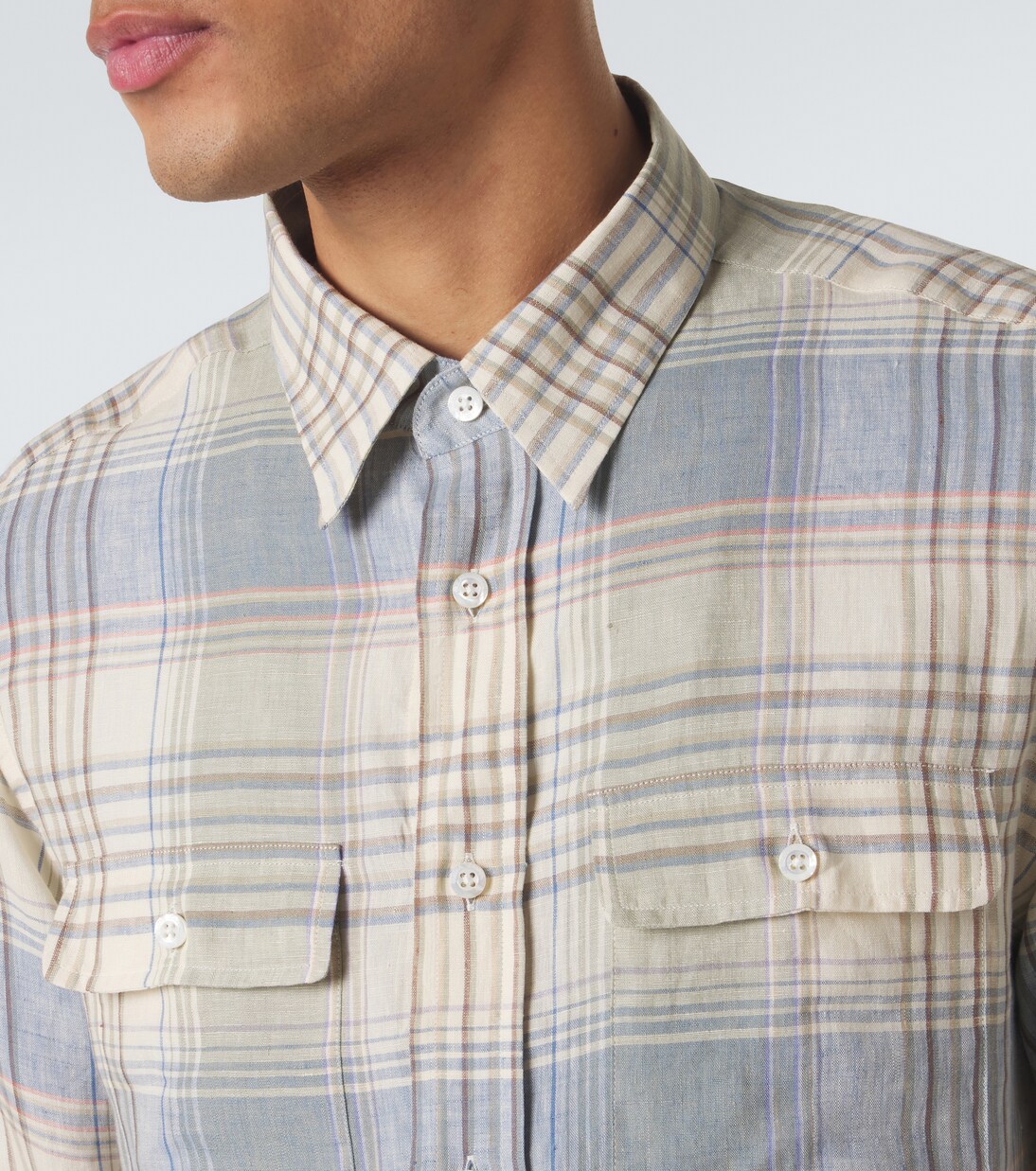 Plaid linen shirt | Ralph Lauren Purple Label