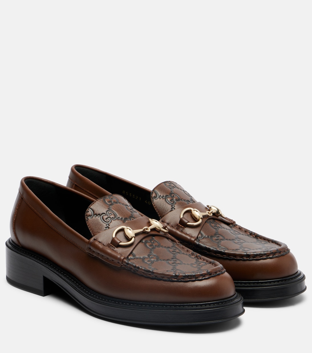 Gucci Horsebit GG leather loafers | Gucci