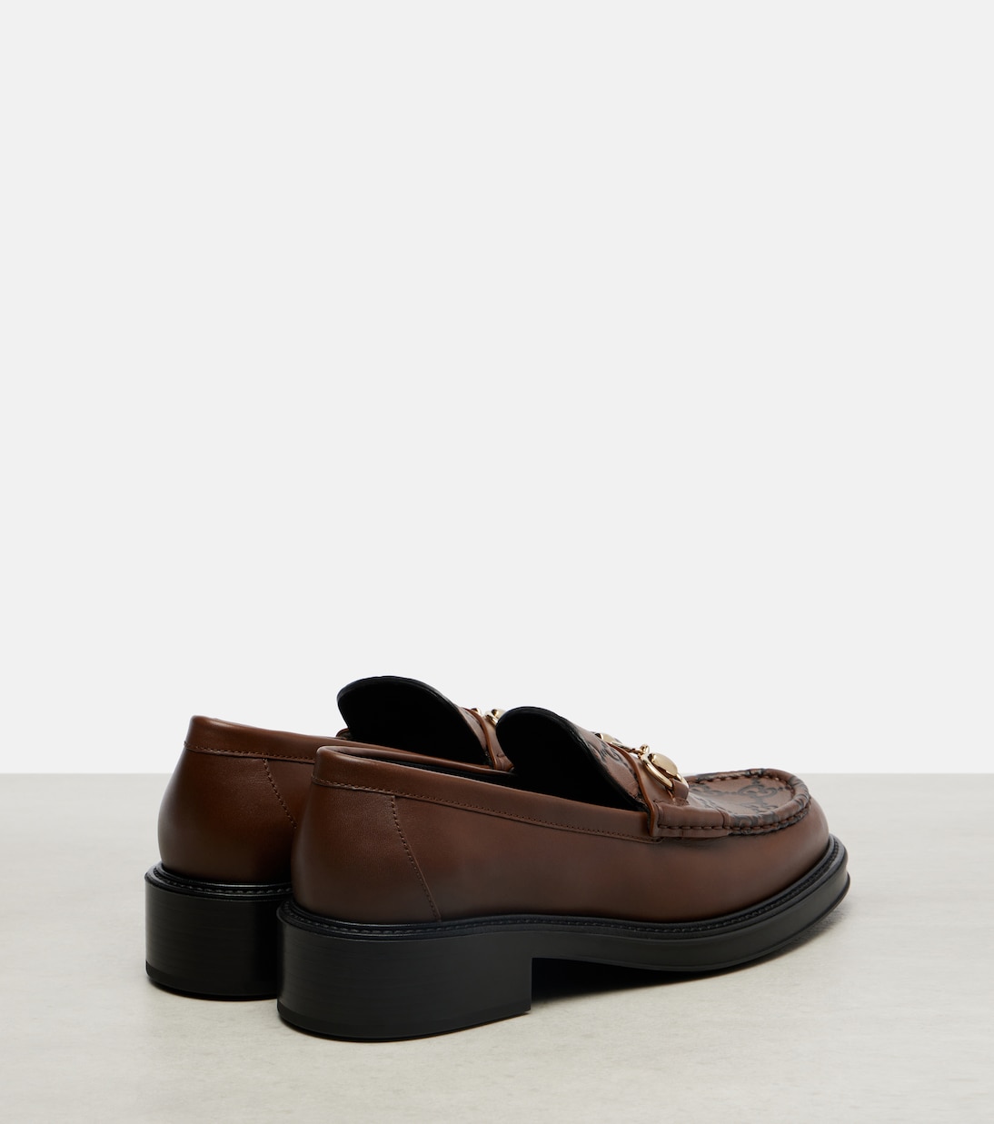 Gucci Horsebit GG leather loafers | Gucci