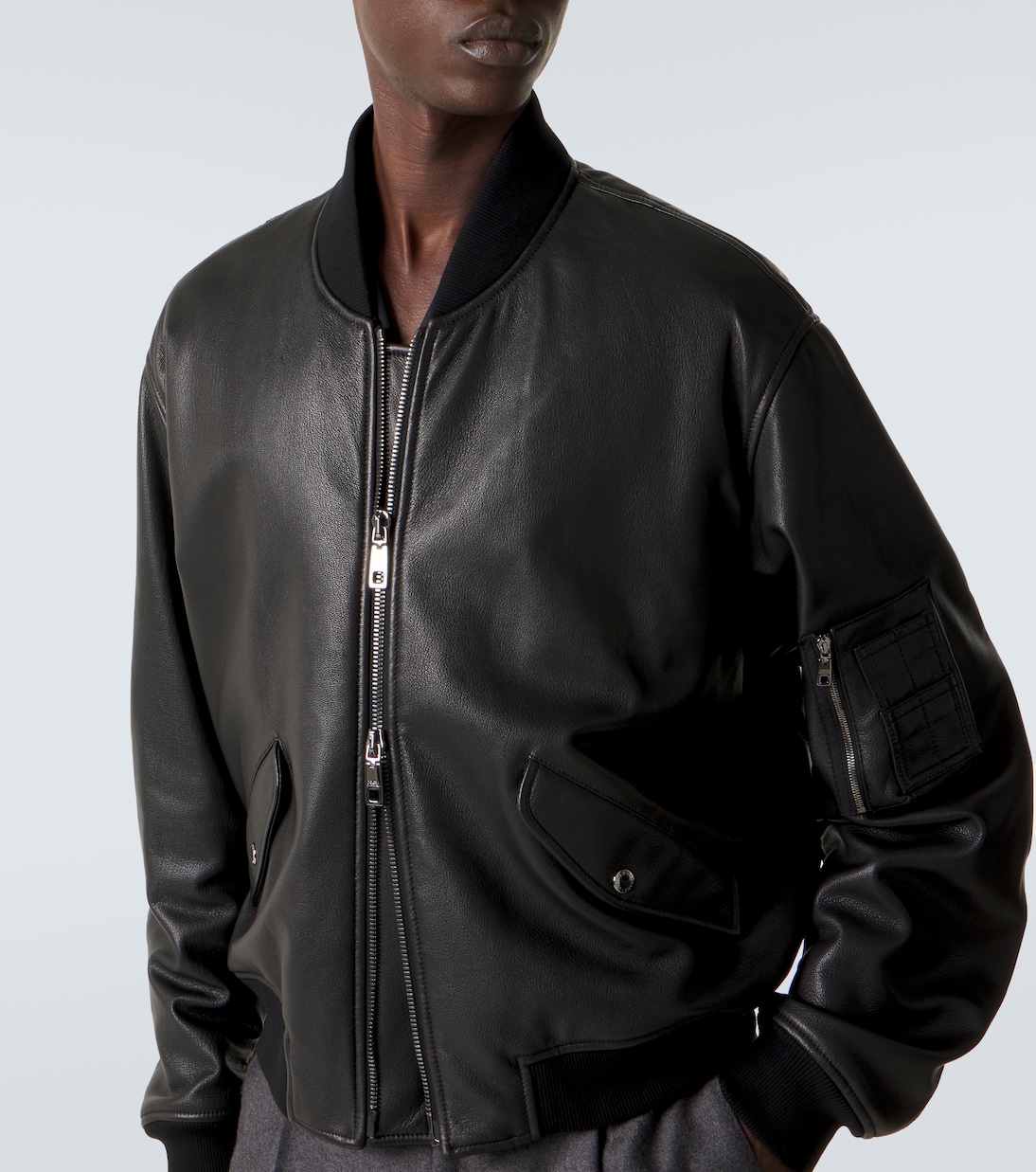 Chaqueta bomber de piel | Dolce&Gabbana